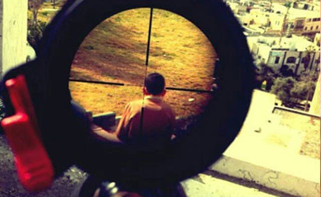 Photo of Palestinian child in sniper crosshairs triggers uproar